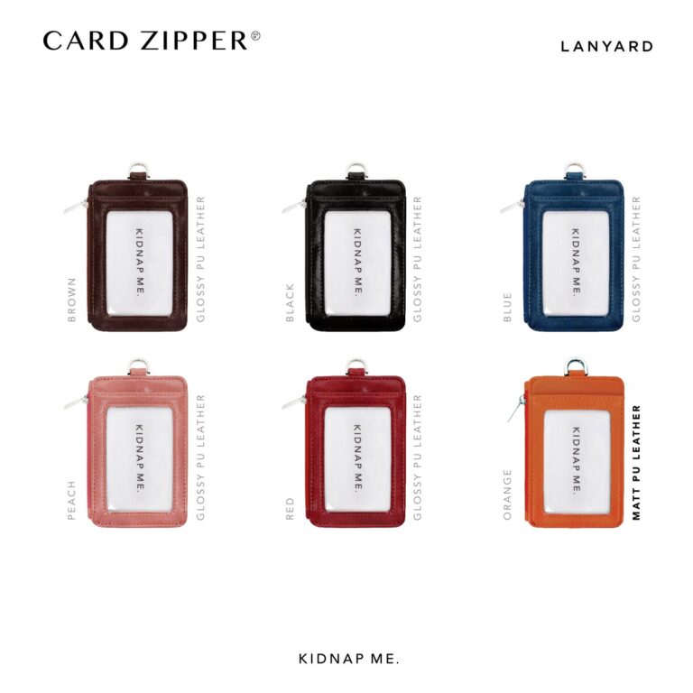 CARD ZIPPER | กระเป๋าใส่การ์ดแบบมีซิป (ไม่รวมสาย) ใส่บัตรได้ถึง 5 ช่อง